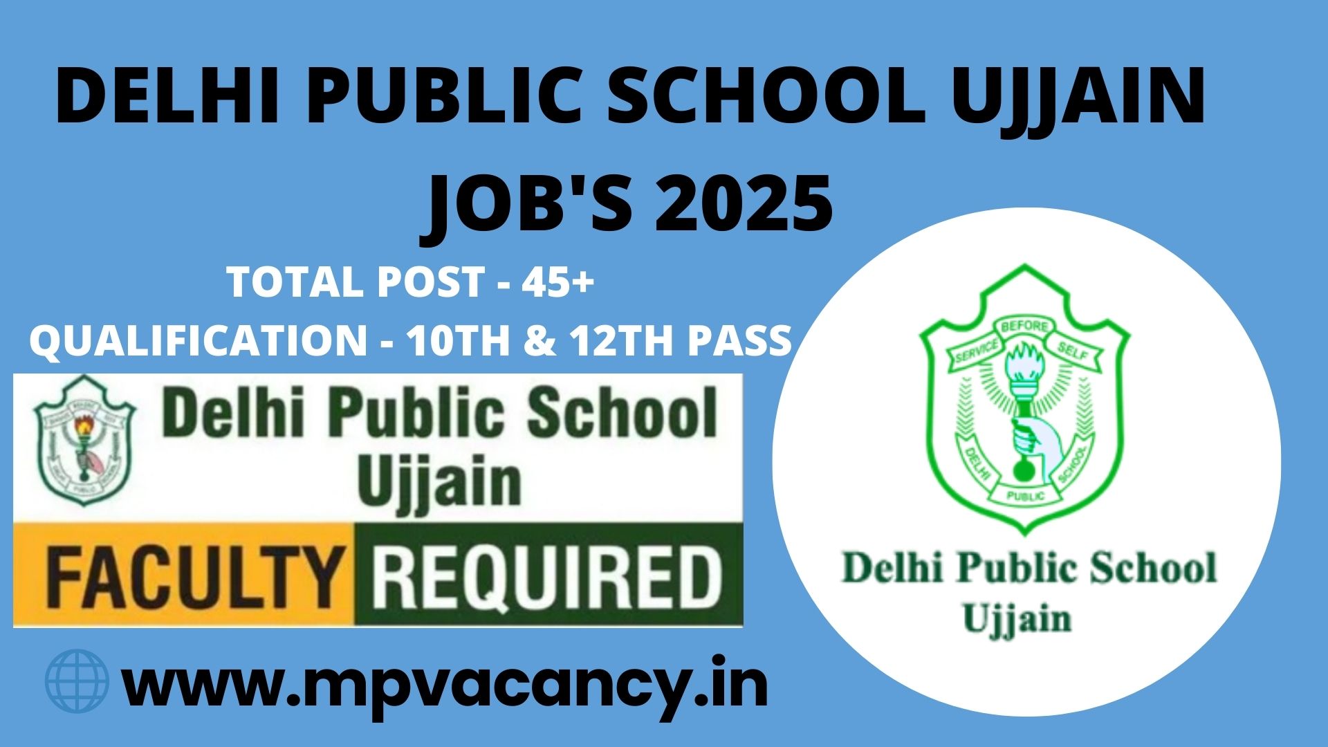 Delhi Public School Ujjain Teaching & Non Teaching Post Job's 2025 | DPS Ujjain Vacancy | Delhi Public School Vacancy | ujjian job | ujjain job's | job in ujjain | ujjain private job | ujjian female job | ujjain teacher job @mpvacancy @mpgovtjob @mpvacancy.in @mpvacancy.com