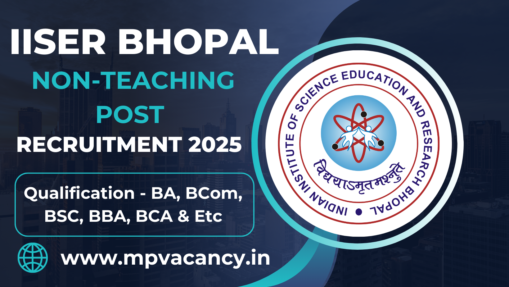 IISER Bhopal Non-Teaching Post Recruitment 2025 | #iiser_non_teaching_recruitment_2025 #iiser_recruitment_non_teaching #iiser_bhopal_non_teaching_recruitment #iiser_bhopal_recruitment_2025 #iiser_bhopal_vacancy_2025 #iiser_bhopal_job_vacancy #mp_lab_aasistant_vacancy #mp_junior_assistant_vacancy #mp_junior_technical_assistant_vacancy #mp_job #mp_jobs #mpjobs #mpjob #mp_job_2025 #mp_jobs_2025 #mp_govt_job #mp_govt_jobs #job_mp @mpvacancy @mpgovtjob @mpvacancy.in @mpvacancy.com @mpvacancy2025 @sarkari_result @sarkari_nokari #mp_vacacncy_2025 #mp_govt_vacancy_2025 #mp_vacancy #mp_govt_vacancy #mp_job #mp_govt_job #mpjobs #mp_govt_jobs #mpvacancy2025 #mpvacancy #upcaming_vacancy_in_mp_2025 #mp_vacacny_2025_in_hindi